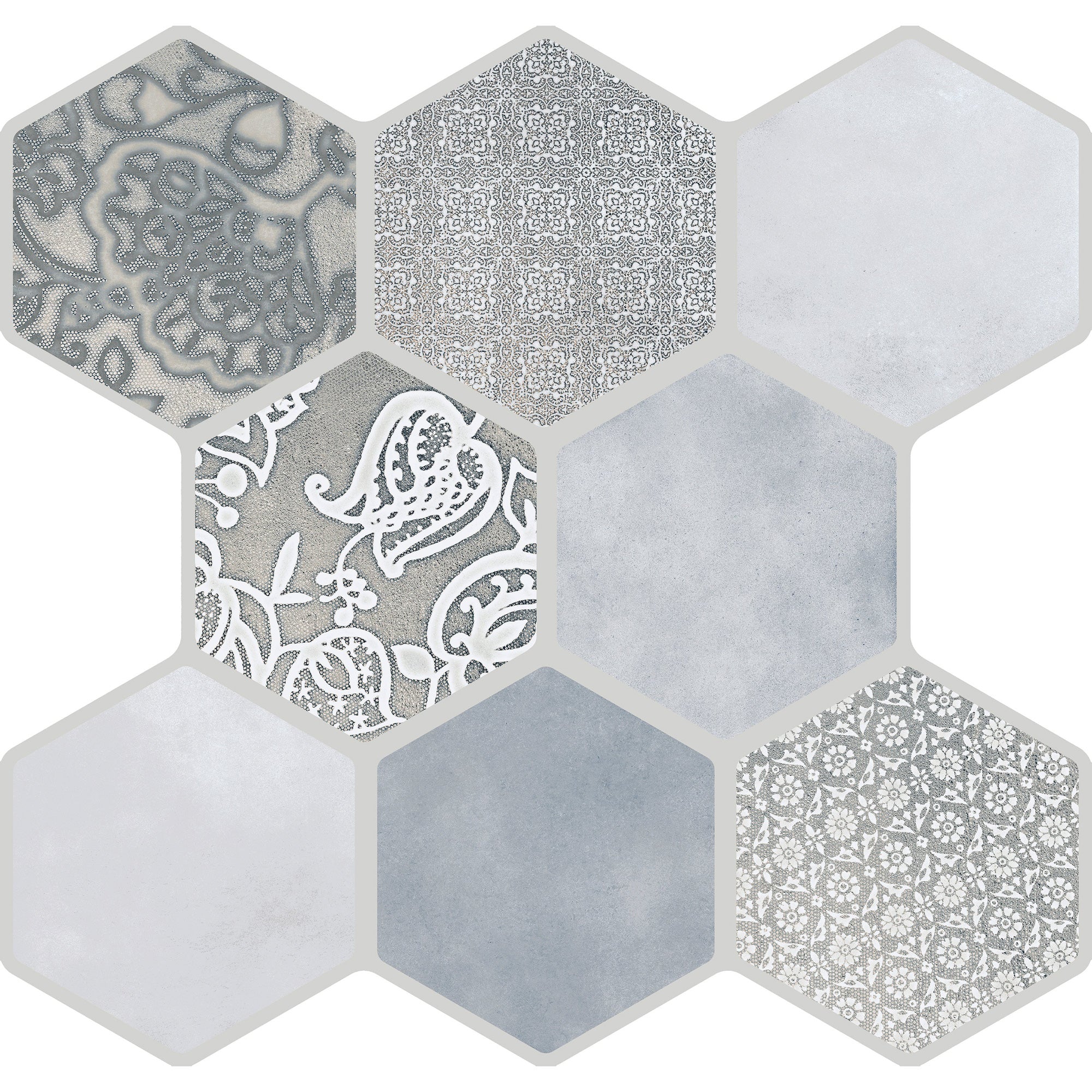 Emser Tile - Virtue Glazed Porcelain Mosaic - Gray