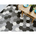 Emser Tile - Heksa 8" x 9" - Gray Installed
