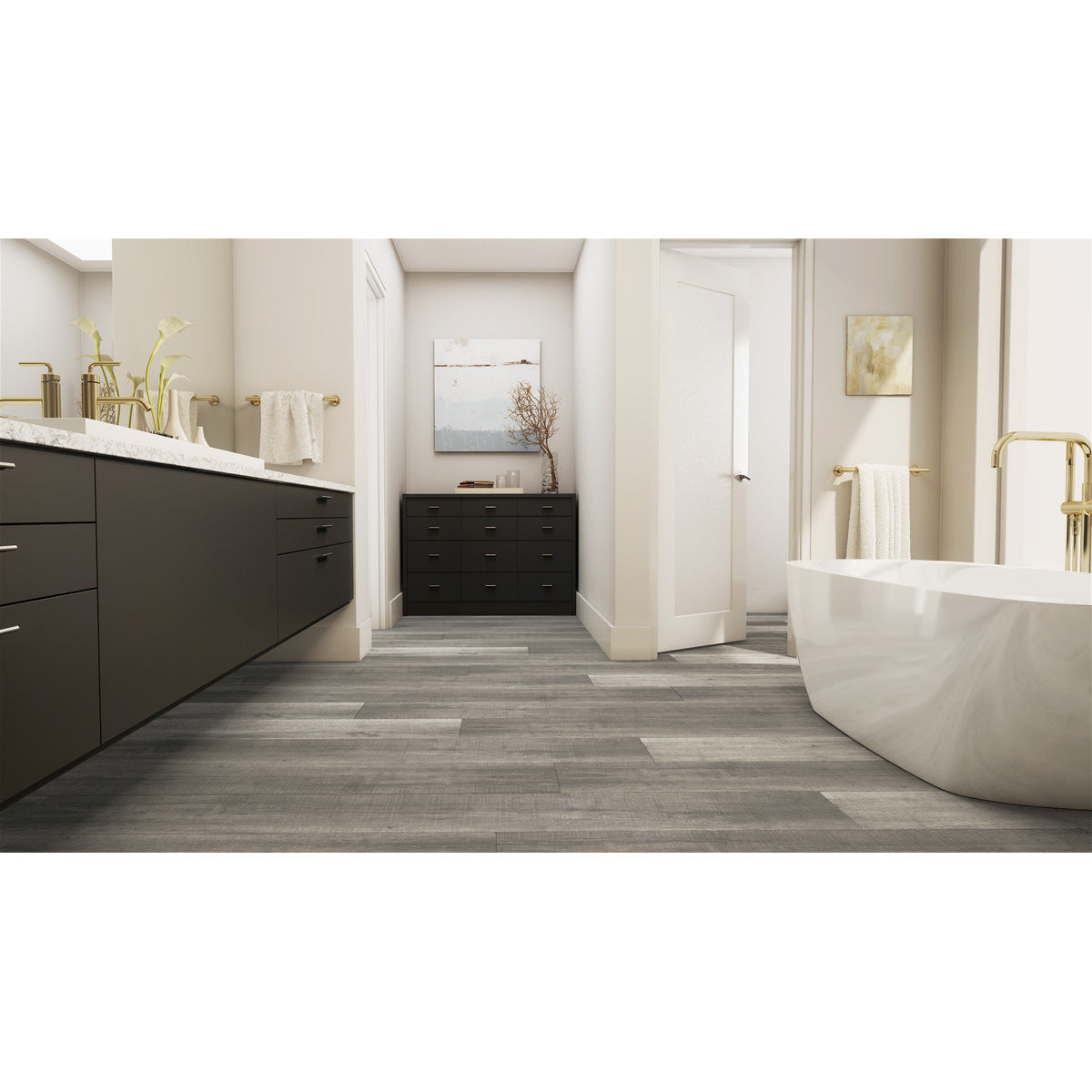 Engineered Floors - Triumph Collection - Bella Sera - 9 in. x 72 in. - Marrone Room Scene