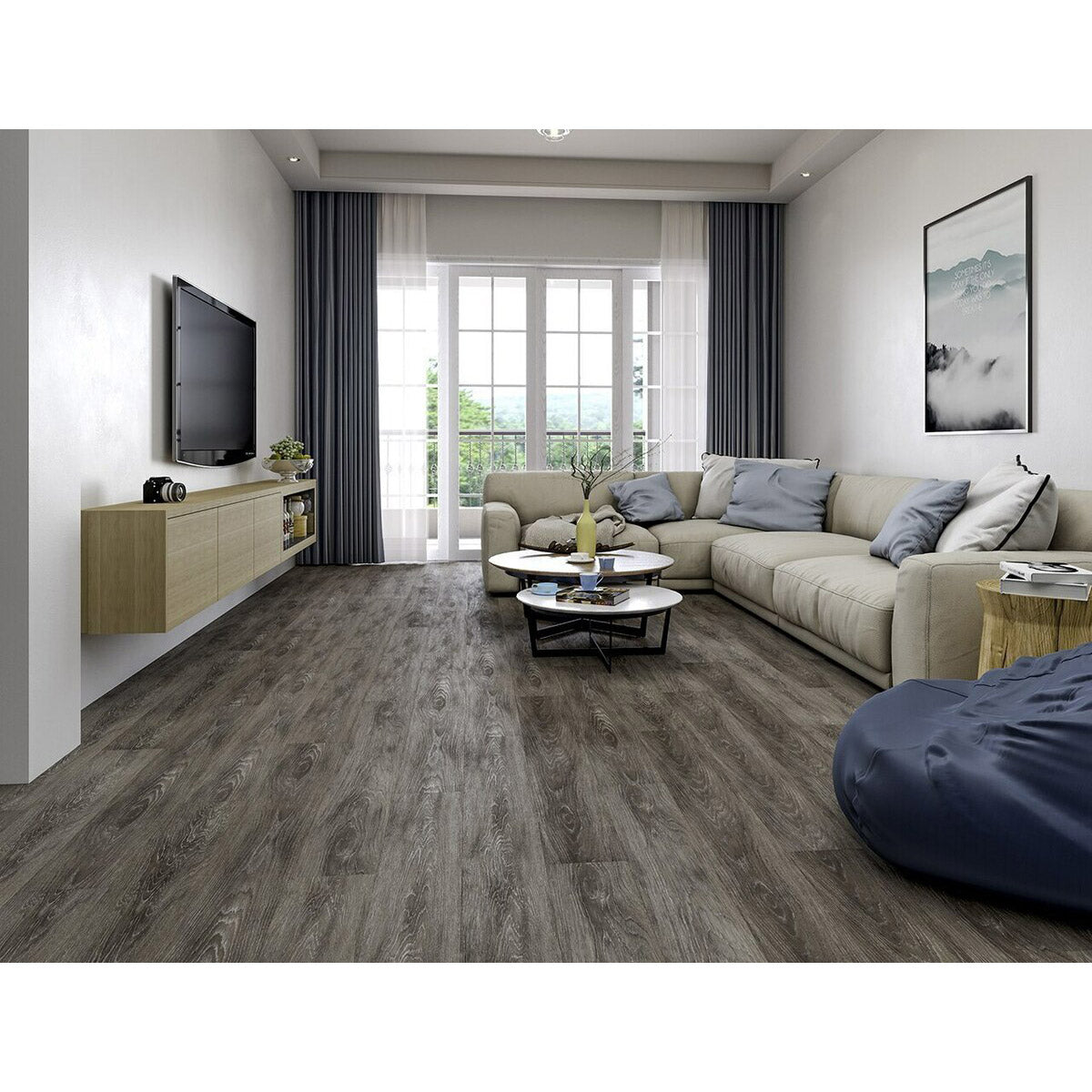 Engineered Floors - Cascade Collection - 7 in. x 48 in. - Driftwood Room Scene