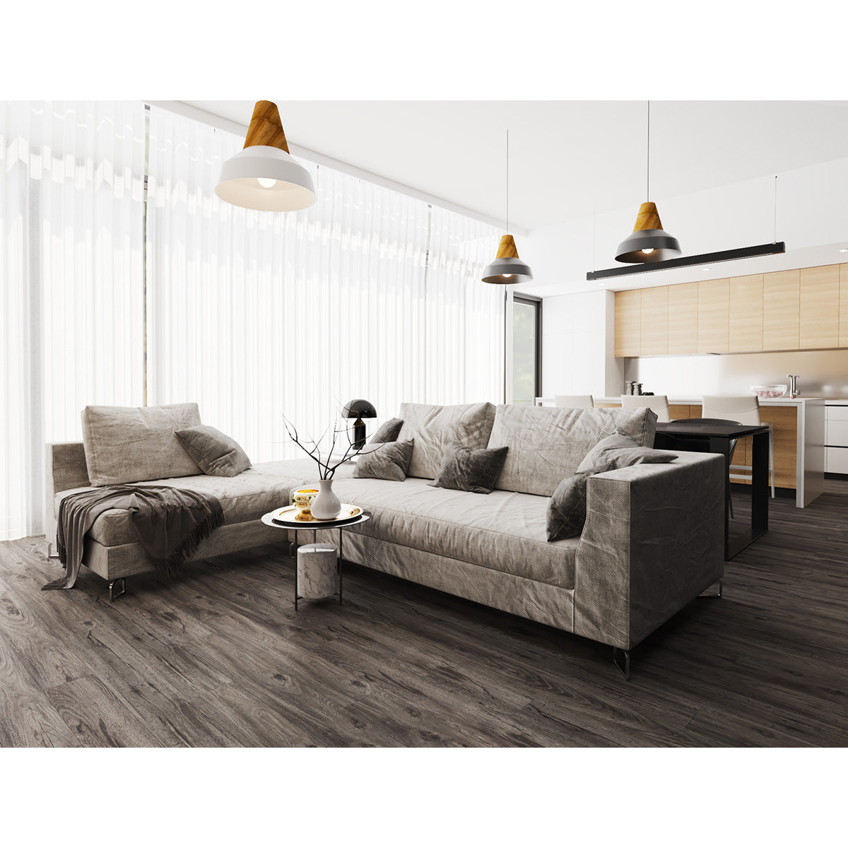 Engineered Floors - Triumph Collection - Lifestyles - 6 in. x 48 in. - Caicos Room Scene