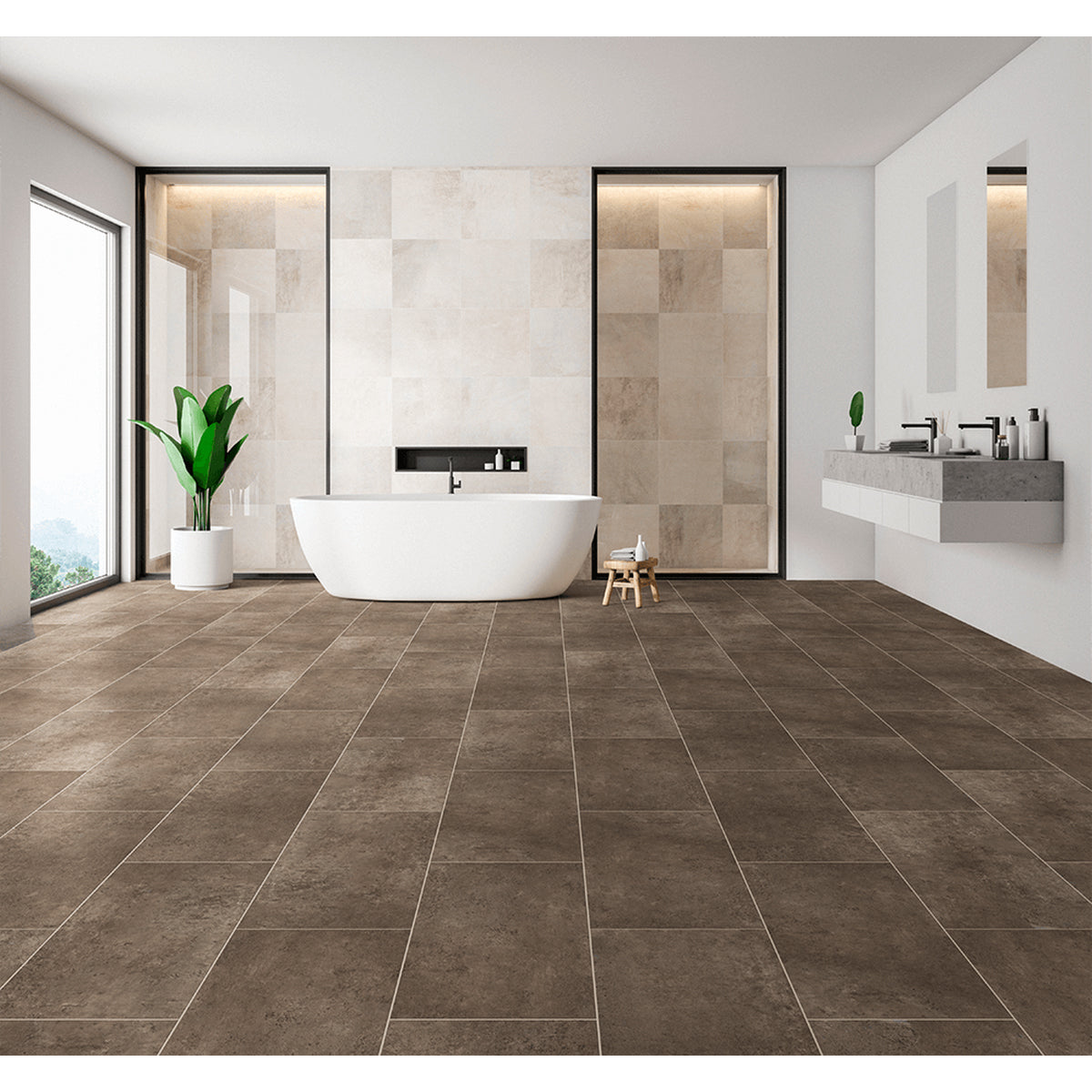 Engineered Floors - Revotec Collection- Pietra - 12 in. x 24 in. - Travertino