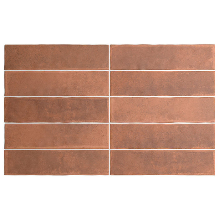 Equipe - Argile 2.5" x 10" Porcelain Tile - Cotto