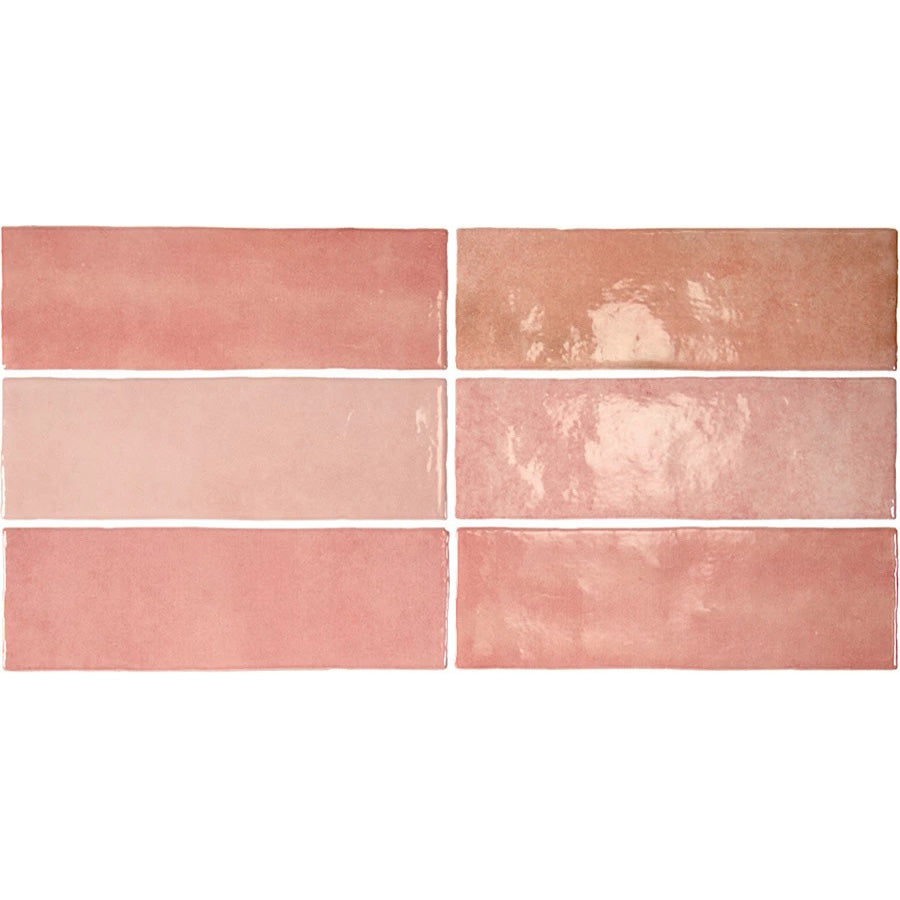 Equipe - Artisan Collection - 2.5&quot; x 8&quot; Wall Tile - Rose Mallow