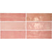 Equipe - Artisan Collection - 2.5" x 8" Wall Tile - Rose Mallow