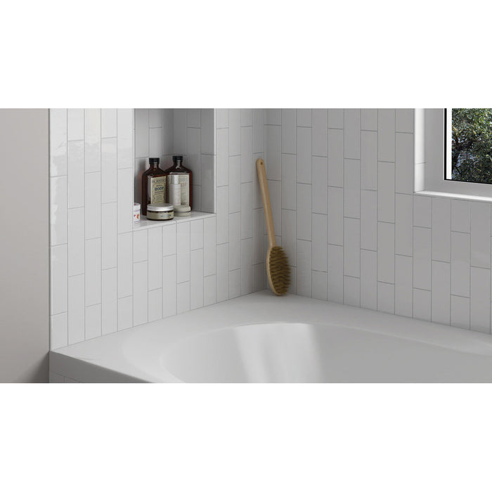 Equipe - Country Collection - 2.5" x 8" Wall Tile - Blanco Installed