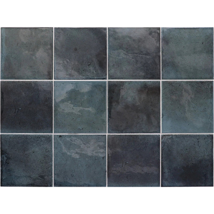 Equipe - Hanoi 4" x 4" Ceramic Tile - Blue Night