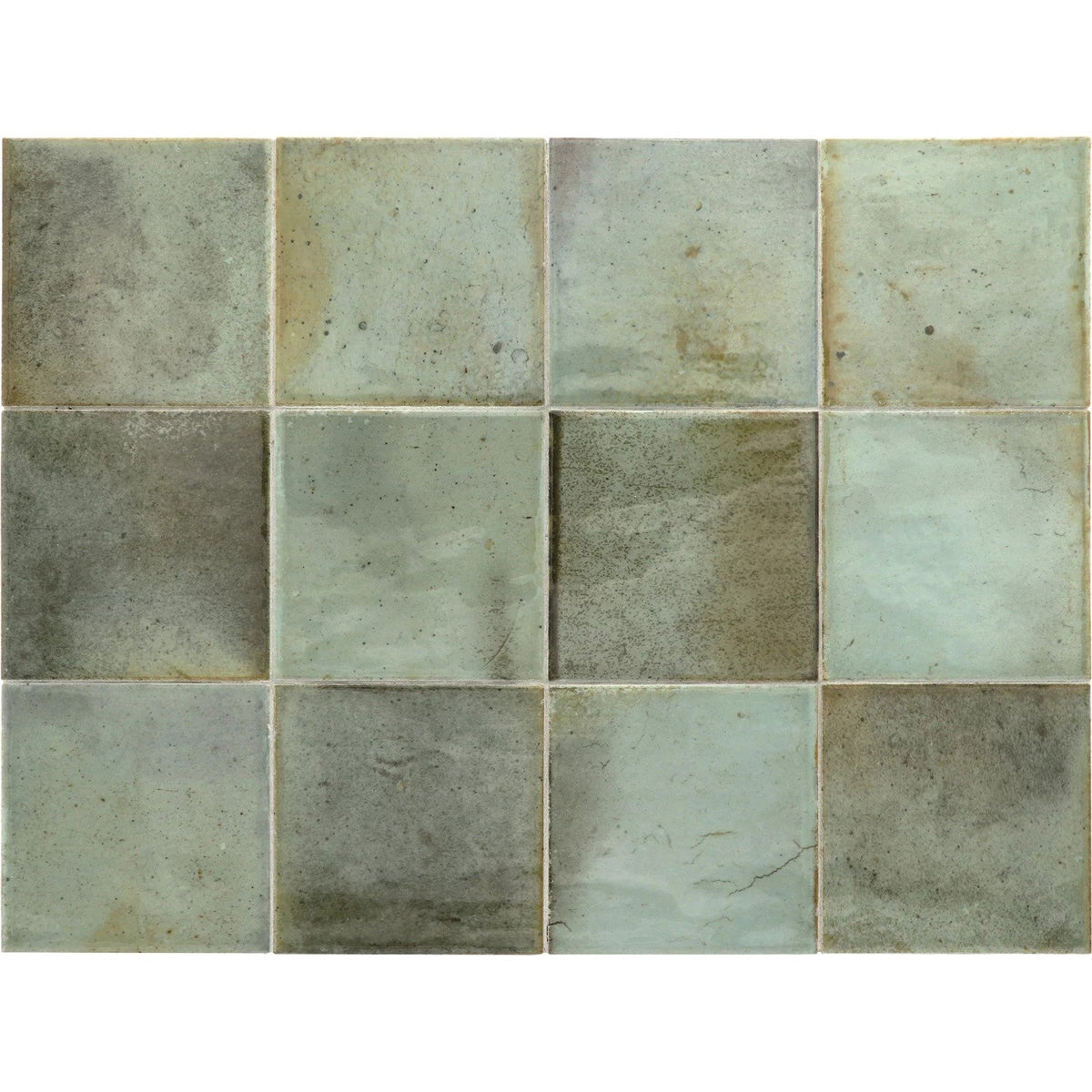 Equipe - Hanoi 4&quot; x 4&quot; Ceramic Tile - Celadon