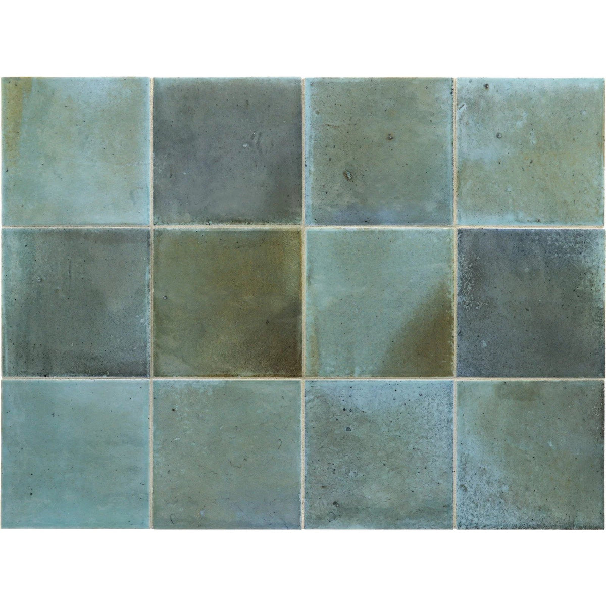 Equipe - Hanoi 4&quot; x 4&quot; Ceramic Tile - Sky Blue