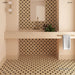 Equipe - Kasbah Collection - 1 in. x 1 in. Porcelain Tile - Black Hat Gloss Installed 2