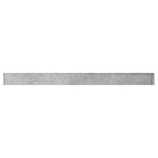 Equipe - Tribeca Collection - .5 in. x 8 in. Jolly Trim Tile - Grey Whisper