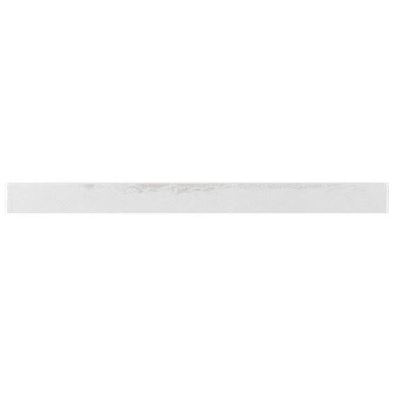 Equipe - Tribeca Collection - .5 in. x 8 in. Jolly Trim Tile - Gypsum White