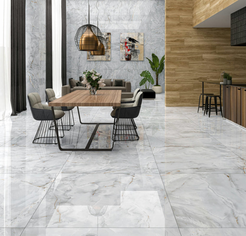 General Ceramic - Eternal Series 12 in. x 24 in. Polished Rectified Porcelain Tile - Smerato