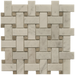Maniscalco - Daintree Exotic Mosaics Series - Marble Herringbone Mosaic - Bianco Carrara and Graystone