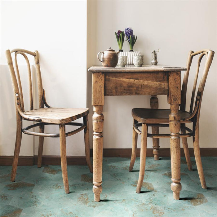 SomerTile - Zinc Hex Porcelain Tile - Green Floor Install