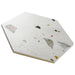 SomerTile - Sonar Hex Terrazzo Porcelain Tile - White