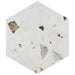 SomerTile - Sonar Hex Terrazzo Porcelain Tile - White