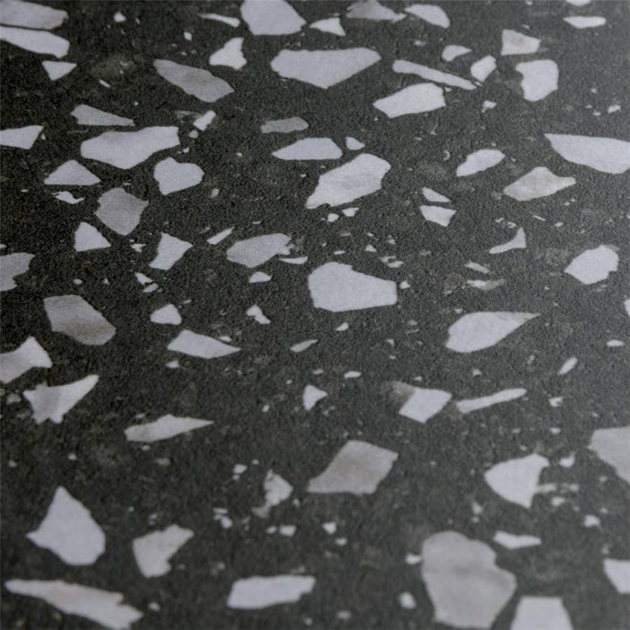 SomerTile - Venice - Hexagon Porcelain Tile - Black Close View
