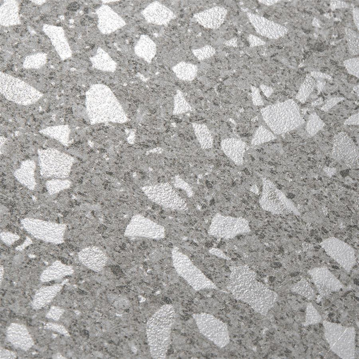 SomerTile - Venice - Hexagon Porcelain Tile - Silver Close View