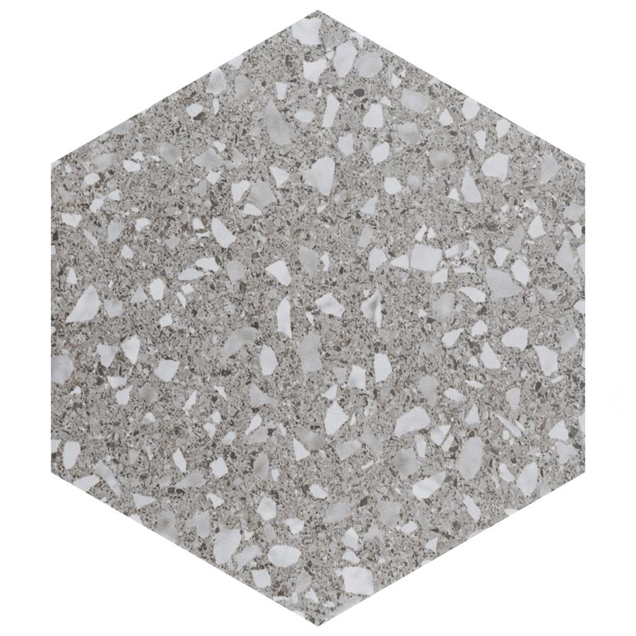 SomerTile - Venice - Hexagon Porcelain Tile - Silver