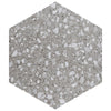 See SomerTile - Venice - Hexagon Porcelain Tile - Silver