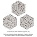 SomerTile - Venice - Hexagon Porcelain Tile - White Variation