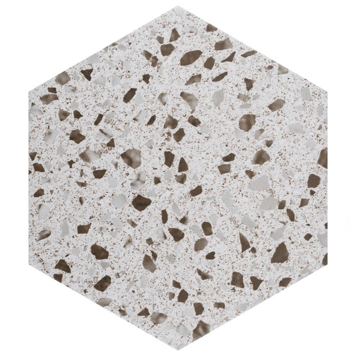 SomerTile - Venice - Hexagon Porcelain Tile - White