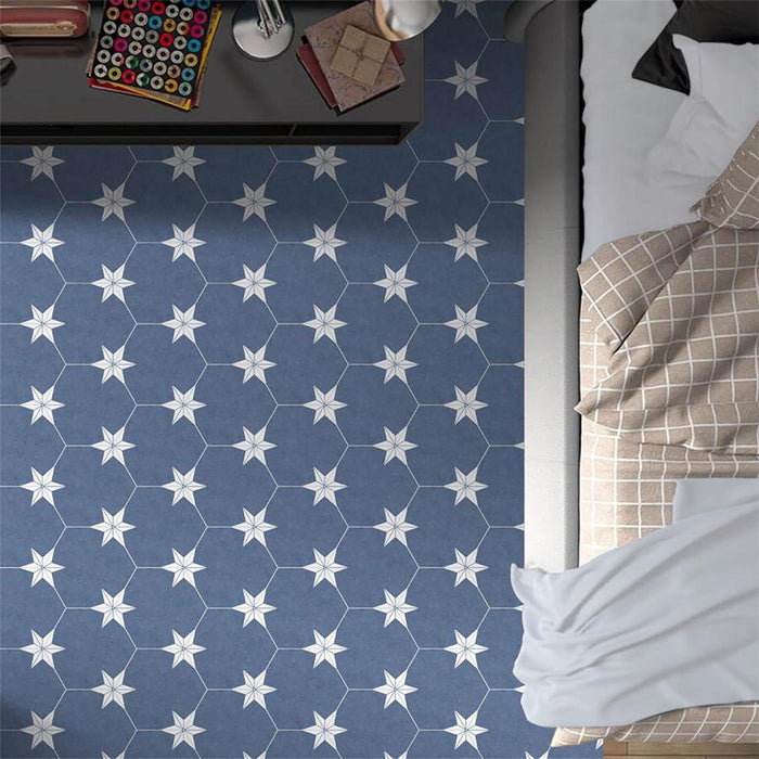 SomerTile - Stella Hex Porcelain Tile - Day Installed