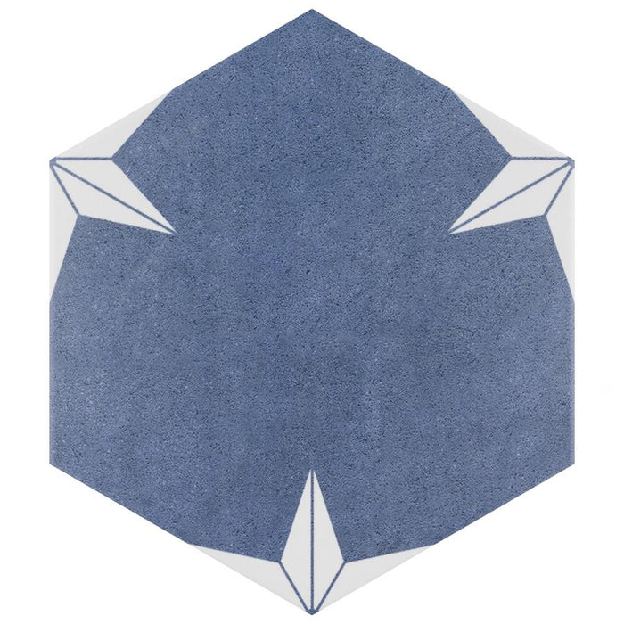 SomerTile - Stella Hex Porcelain Tile - Day