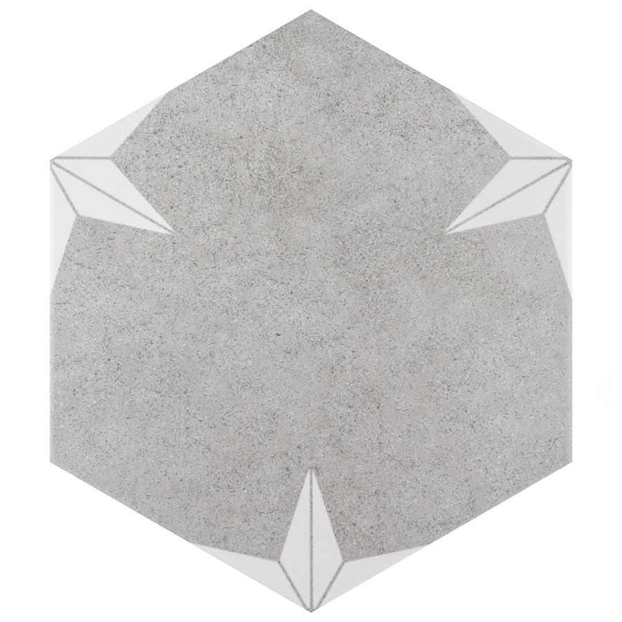 SomerTile - Stella Hex Porcelain Tile - Mist