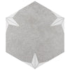 See SomerTile - Stella Hex Porcelain Tile - Mist