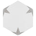 SomerTile - Stella Hex Porcelain Tile - Silver
