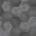SomerTile - Heritage Hex 7"x 8" Porcelain Tile - Carbon Variation