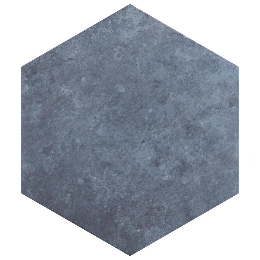 SomerTile - Heritage Hex 7"x 8" Porcelain Tile - Indigo