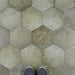 SomerTile - Heritage Hex 7"x 8" Porcelain Tile - Jungle Floor Install