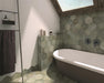 SomerTile - Heritage Hex 7"x 8" Porcelain Tile - Jungle Wall Install