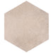 SomerTile - Heritage Hex 7"x 8" Porcelain Tile - Rose
