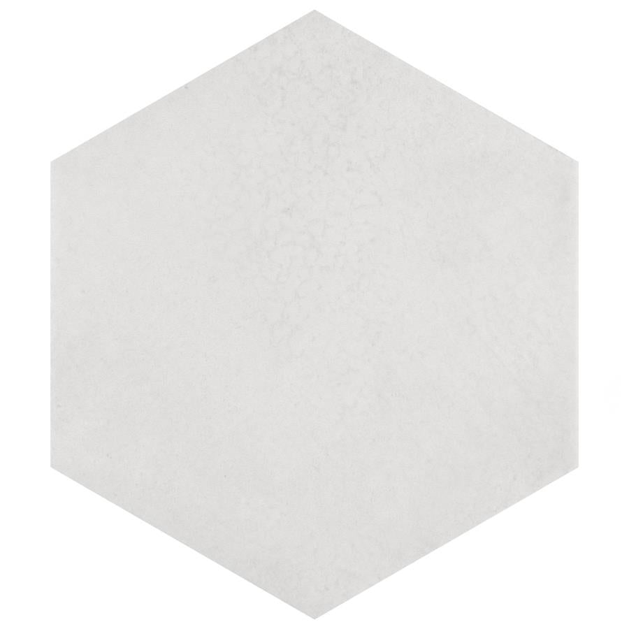 SomerTile - Heritage Hex 7"x 8" Porcelain Tile - Snow