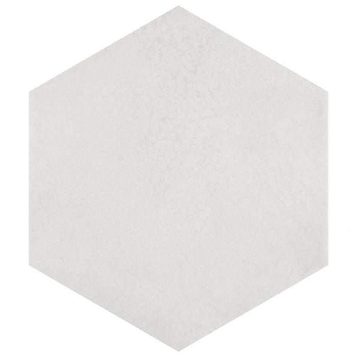 SomerTile - Heritage Hex 7"x 8" Porcelain Tile - Snow