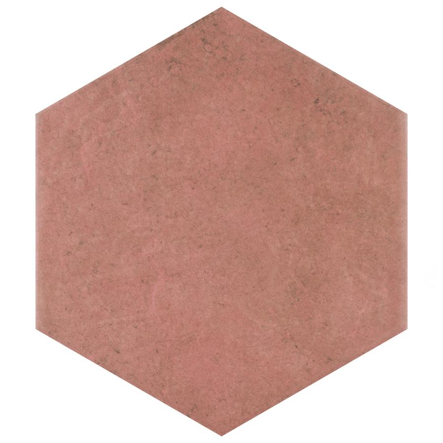 SomerTile - Heritage Hex 7"x 8" Porcelain Tile - Wine