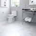 SomerTile - Classico Carrara Hexagon 7"x 8" Porcelain Tile Bathroom Install
