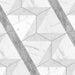 SomerTile - Classico Carrara Hexagon Peak 7"x 8" Porcelain Tile w/ Pattern