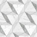 SomerTile - Classico Carrara Hexagon Peak 7"x 8" Porcelain Tile w/ Pattern 2