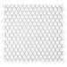 SomerTile - Hudson Penny Round Gloss Mosaic - Glossy White