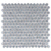 SomerTile - Hudson Penny Round Gloss Mosaic - Slate