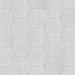 SomerTile - Matter Hexagon 7" x 9" Porcelain Tile - Bone White Grout