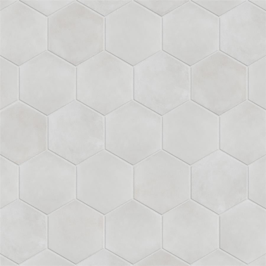 SomerTile - Matter Hexagon 7&quot; x 9&quot; Porcelain Tile - Bone