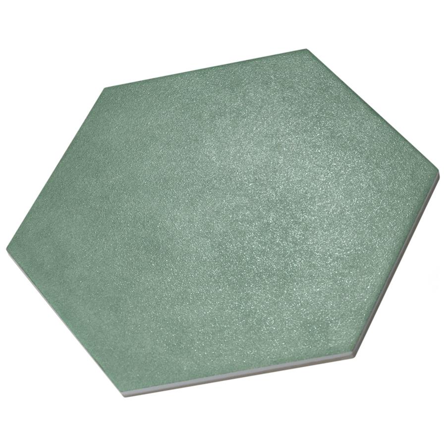 SomerTile - Matter Hexagon 7&quot; x 9&quot; Porcelain Tile - Green