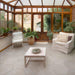 SomerTile - Palazzo Hexagon Porcelain Tile - Luce Variation Installed