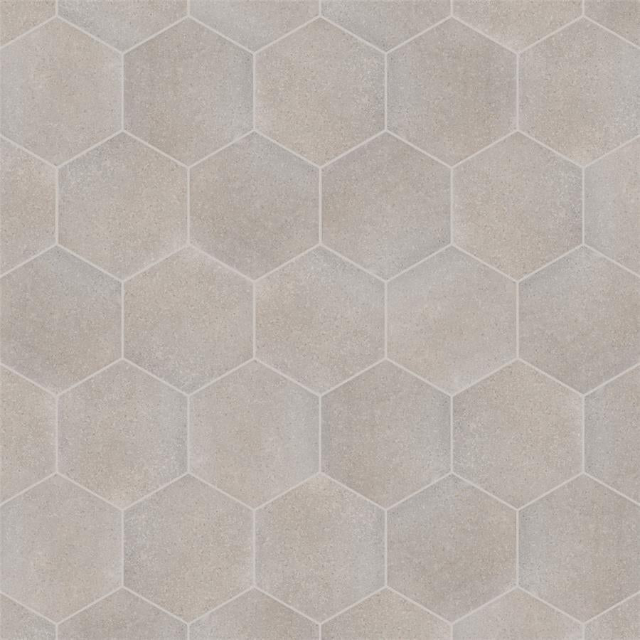 SomerTile - Palazzo Hexagon Porcelain Tile - Luce Variation 3
